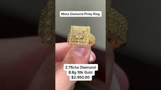 Real Gold & Real Diamonds Men's Pinky Ring by Ijaz Jewelers