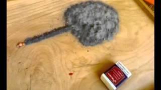 burning firecracker gunpowder