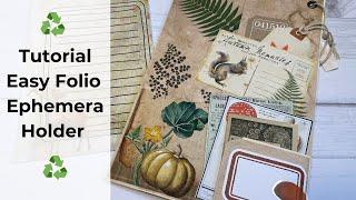 EASY Folio / Ephemera Holder - Tutorial - Reuse / Repurpose - Digital Collage Club - DIY  Pt.1