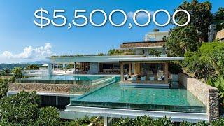 Inside a MAGNIFICENT villa overlooking the sea in Koh Samui