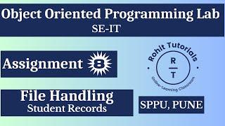 Pract 8: File Handling Using Java | Add Display Modify Search Clear Student Records in File | OOP