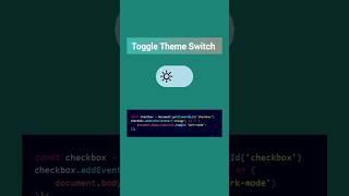 Toggle Button With HTML , CSS and JavaScript  #html #css #toggleswitch