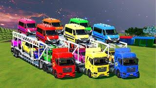 Big & Small McQueen vs Chick Hicks vs Tow Mater vs King Dinoco vs Duch Hudson! BeamNG.Drive Eps. 002