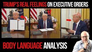 Trump's Real Feelings on Executive Orders: Body Language Analysis