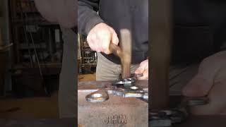 Forging the Crank and Bell Lock for the Valhalla Doors #blacksmith #valhalla #shorts