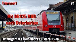 Mit der Br425 MOD der S-Bahn Rhein-Neckar nach Osterburken |Tripreport| [2024]