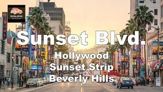 Hollywood's Iconic Sunset Blvd: Guided Tour through Beverly Hills (4K)