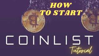 CoinList. How to start. Tutorial