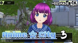 Anime City #3 Update 0.2 Dating Shizuka All Tutorials Gameplay Shoujo Simulator 4K No Commentary