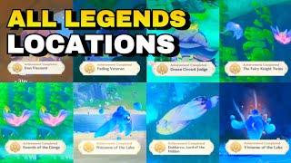 All 8 Legends Locations in Fontaine and Hidden Achievements | Genshin Impact