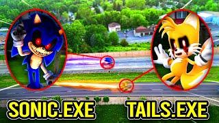 DRONE CATCHES SONIC & TAILS RACING ON A HIGHWAY!! (ON CAMERA)