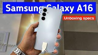 New Samsung Galaxy A16 4G LTE unboxing specs and features