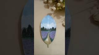 Easy leaf painting #leaf painting #youtubeshort #short#viral