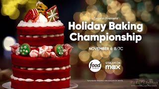 Food Network HD US Christmas Advert 2023 Holiday Baking Championship