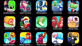 Zoo Happy Animals, Mechanglion, Heli Escape, Zombie Catchehers, Game Fuuny Android is live!