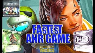 The FASTEST Android Netrunner Game? / Cyber Exodus Data Pack / Have you ever won a game this fast?