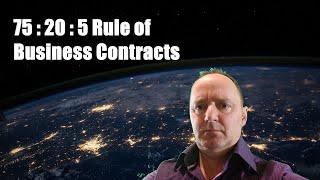 Business Contract Lawyer: The 75:20:5 Rule of Business Contracts