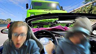 BeamNG but your dad breaks every traffic law