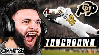 I PLAYED MY FIRST CFB 25 GAME WITH COLORADO AND TRAVIS HUNTER DOMINATED!!! INSANE CFB 25 GAMEPLAY!!!