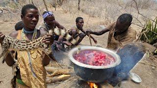 Hadzabe Tribe Wild Cat Hunt & Culinary Traditions|| True African Hunters