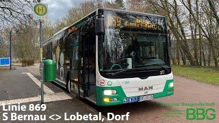 BBG Linie 869 | S Bernau - Lobetal, Dorf (2023)