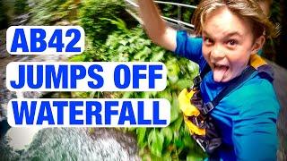 KIDS JUMP OFF WATERFALLS!!| Paddle 9| Costa Rica Day 4 | The Adventure Buddies