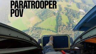 RAW VIDEO: See paratrooper's POV as he steps into the air