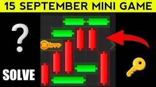 Hamster Kombat Mini Game 15 September Today | Hamster Kombat Puzzle Today | Hamster Kombat Key Today