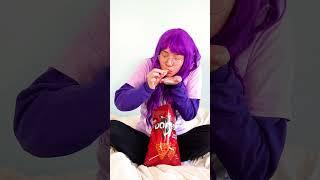 EATING IN BED  #shorts *FUNNY LANKYBOX SISTERS*