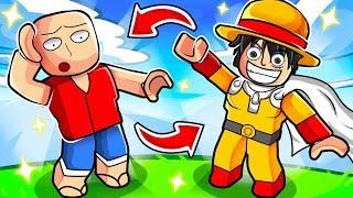 Roblox BODY SWAP with Luffy & Saitama!