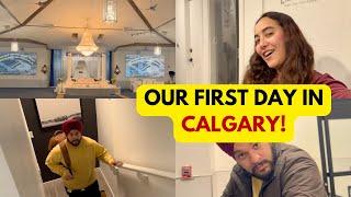 OUR FIRST DAY IN CALGARY | New city | Exploring Alberta | Daily vlogs with Gursahib and Jasmine