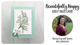 Stampin' Up! SNEAK PEEK Beautifully Happy Card Tutorial