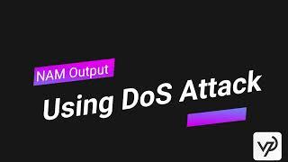 NAM output for DoS Attack using NS2