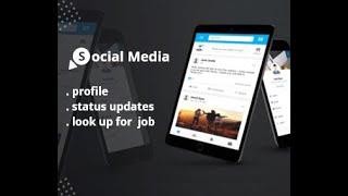 Flutter social  media network app UI full template only for $18