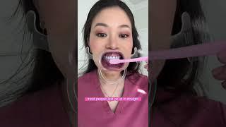 How to properly brush with a manual toothbrush. #manualtoothbrush #toothbrush #brushyourteeth