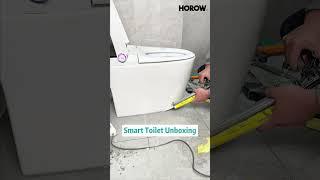 HOROW Smart Toilet Unboxing & Installation   #toilet #smarttoilet #diy #installation #shorts