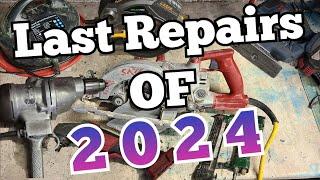 The last Power tool Repairs from 2024 all rolled into 1 tool repairathon video.