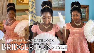 Valentine's Day Date look Bridgerton Regency Style | Get ready with me