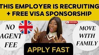 EMPLOYER HIRING WITH FREE VISA SPONSORSHIP + RELOCATION ASSISTANCE! APPLY FAST 