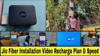 Jio Fiber installation Recharge Plan & Speed Full Details video..#jio #wifi #internet