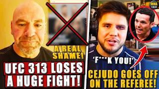 UFC 313 just LOST a HUGE fight! Cejudo GOES OFF on referee Jason Harzog! Topuria SPARS Paul Hughes