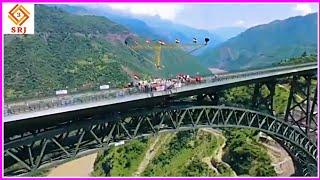 World’s highest railway bridge over Chenab inaugurated in Reasi, India's Jammu & Kashmir