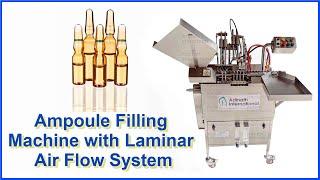 Two Head Ampoule Filling Machine with Laminar Air Flow Unit