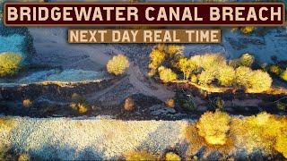 The Next Day HUGE BRIDGEWATER CANAL BREACH In Real Time on Our Narrowboat Home