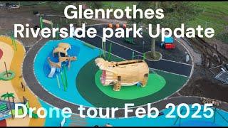 Glenrothes Riverside Park Upgrades: New Hippo Park!  | 4K Drone Tour