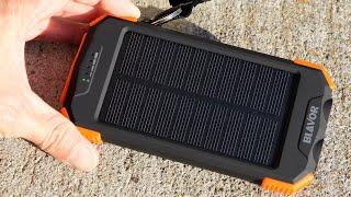 Blavor 10,000mAh Solar Power Bank