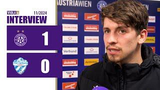 Dominik Fitz zum 1:0-Sieg gegen TSV Hartberg (11/2024) #faklive #Veilchen #violatv