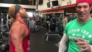 Mike O'Hearn taking Shaun Razaei & James Maslow thru a killer biceps workout