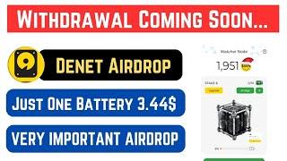 Denet Mining App | Denet Withdrawal Update | Denet Listing Update | Denet Full Update #denetapp