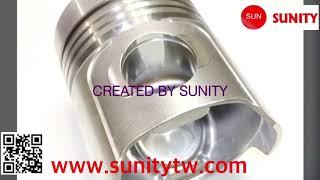 TAIWAN SUNITY - 6HA 2V PISTON ASSY 6HA-165HP alfin type 726650-22724 for yanmar Diesel marine engine